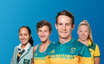 L-R: Cristina Sheehan (Synchronised Swimming), Liam Adcock (Athletics), Con Foley (Rugby Union), Lakeisha Patterson (Swimming) L-R: Cristina Sheehan (Synchronised Swimming), Liam Adcock (Athletics), Con Foley (Rugby Union), Lakeisha Patterson (Swimming)